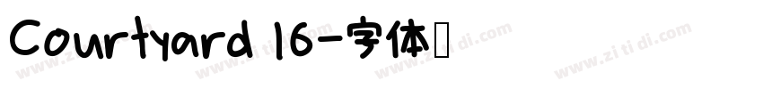 Courtyard 16字体转换